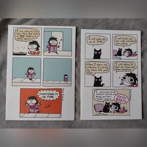 Lot of five (5) Sarah Anderson "Sarah Scribbles" all occasions greeting cards